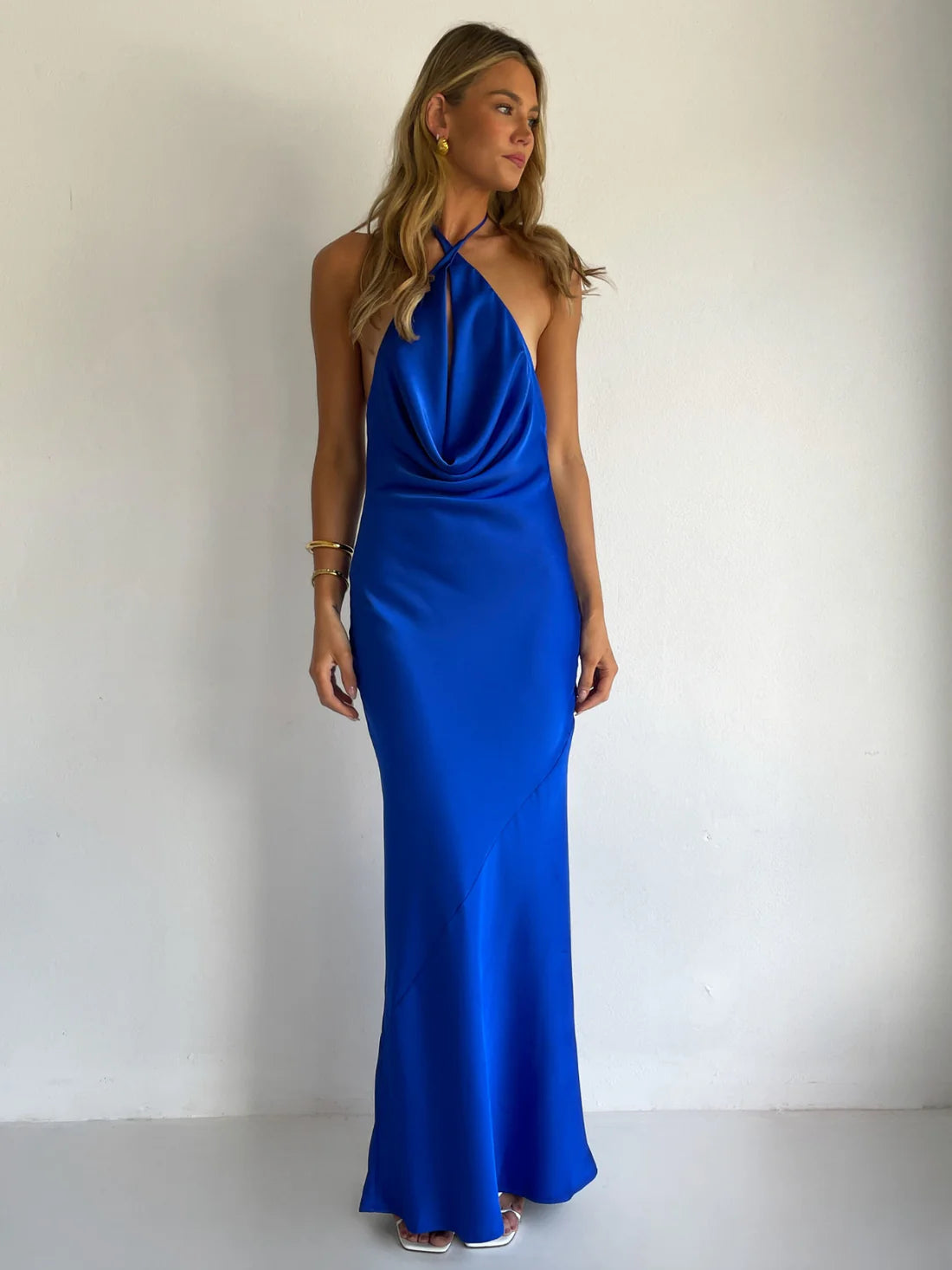 Lucia Maxi Dress in Cobalt