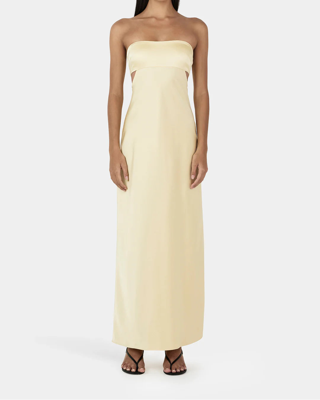 Aisha Dress Lemon (with removable strap)