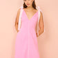 Adoncia tie shoulder maxi dress in valentine pink