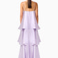 Tilly Tiered maxi dress in purple