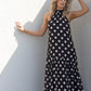 Evertime Polka Dot Halter Maxi Dress