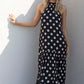 Evertime Polka Dot Halter Maxi Dress