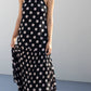 Evertime Polka Dot Halter Maxi Dress