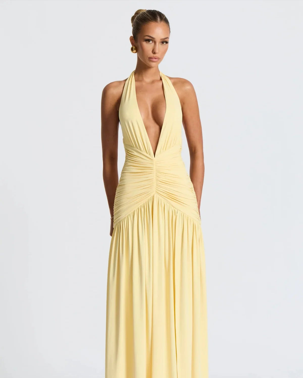 Melania maxi dress Lemon