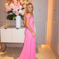 The silas mesh dress pink