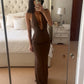 The Alusia dress chocolate