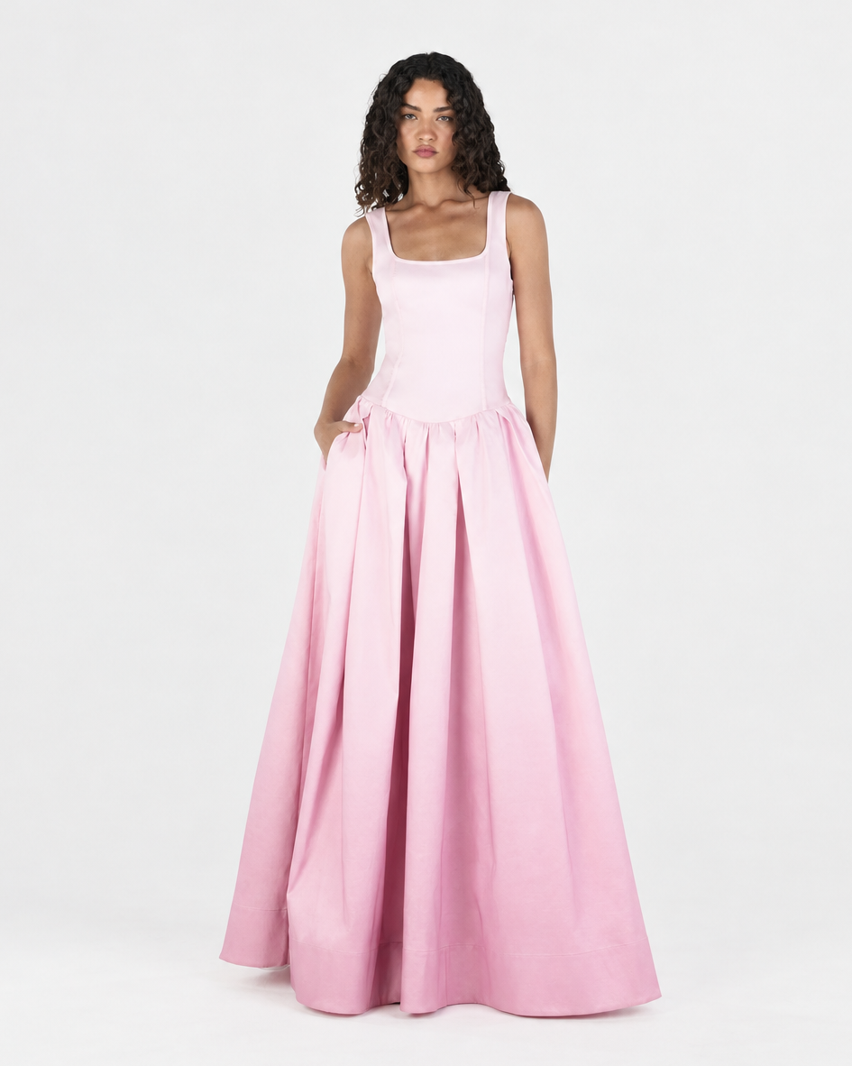 Posey Gown Rosewash Taffeta