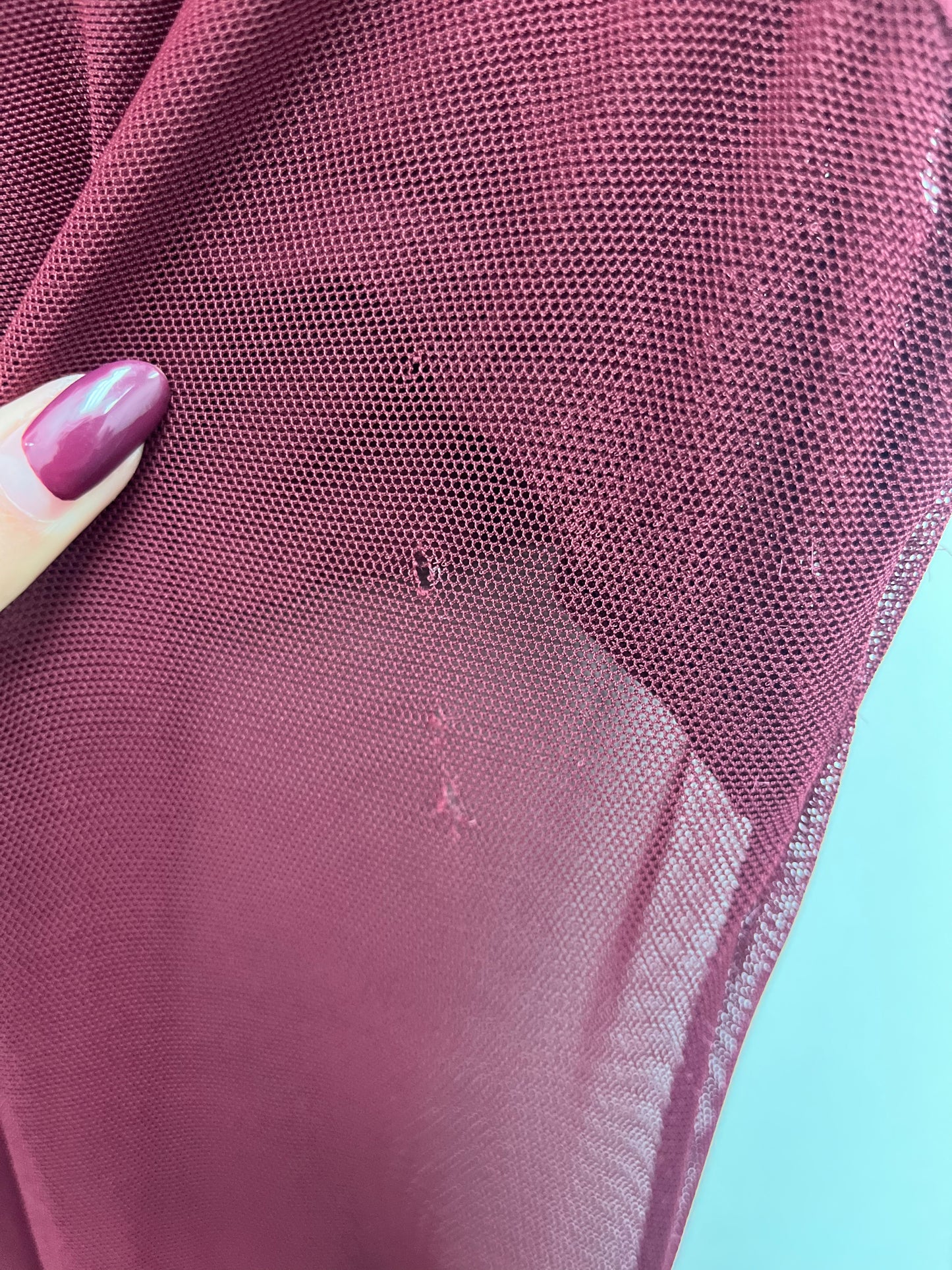SALE - The silas mesh dress plum (XL)