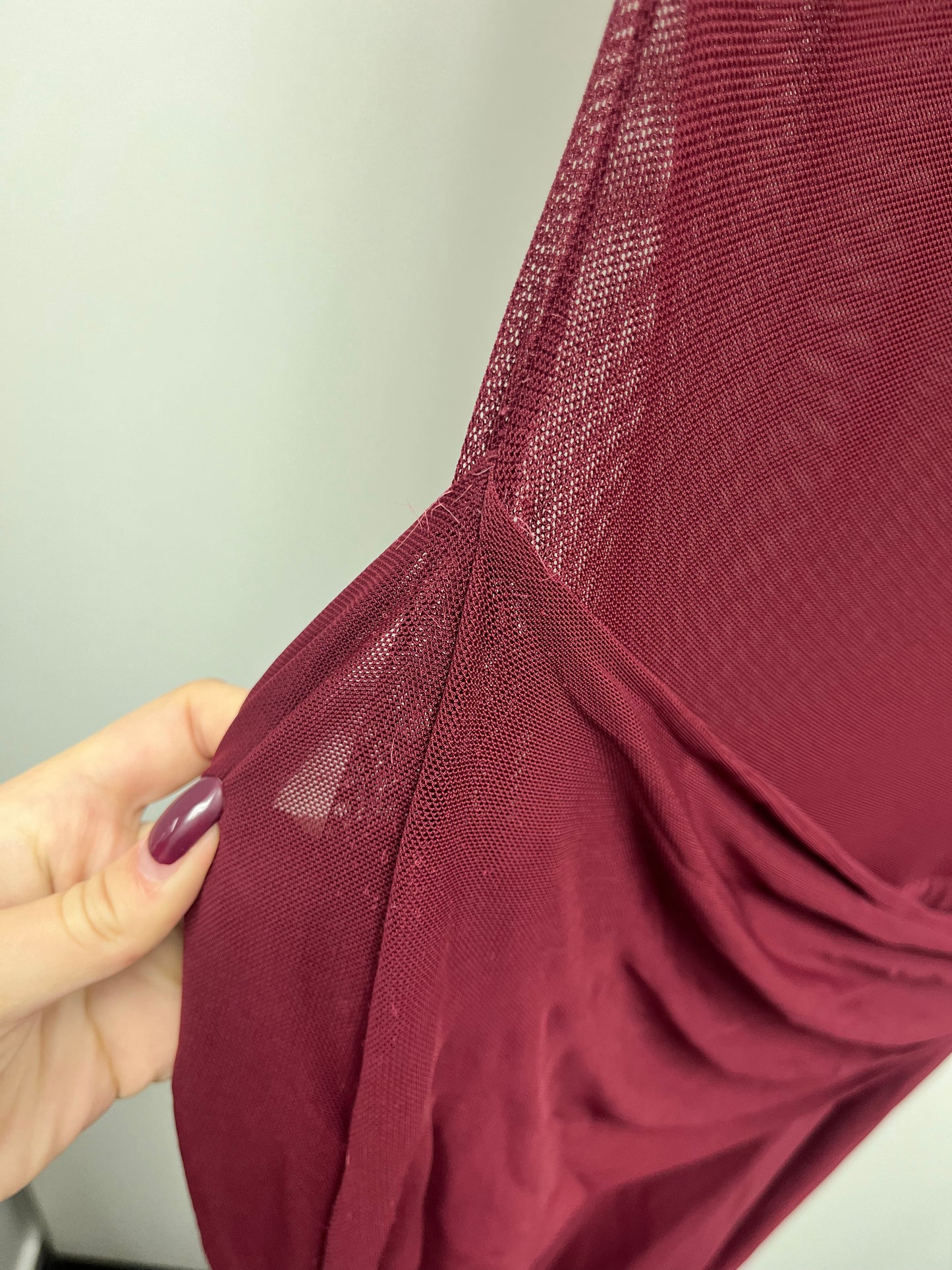 SALE - The silas mesh dress plum (XL)