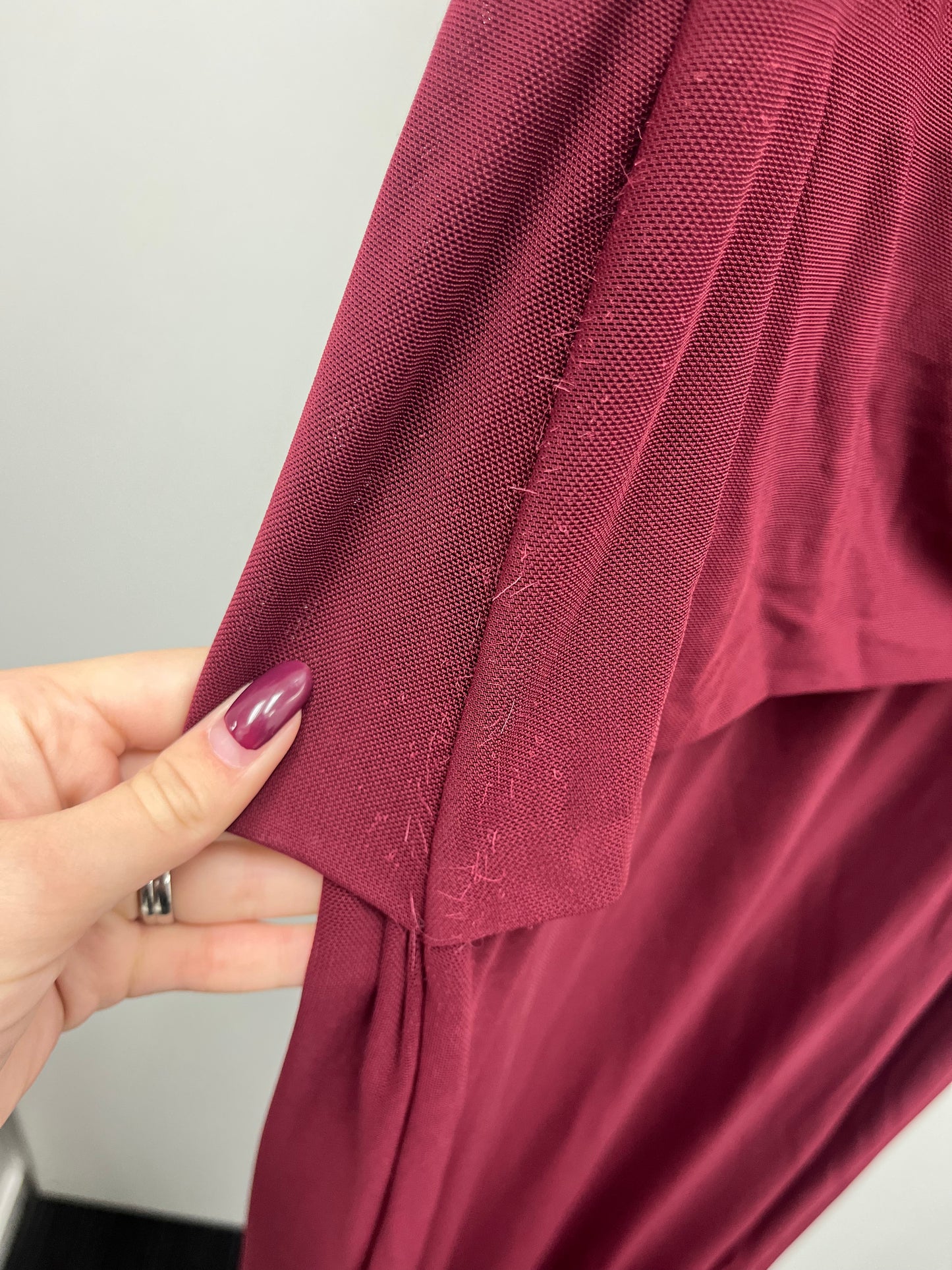 SALE - The silas mesh dress plum (XL)