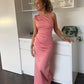 Giacomo gathered gown pink