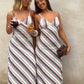 Cassie Maxi Dress Multi Stripe