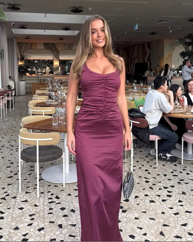 Atlein Gown Plum