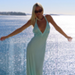 Angelina Maxi in Aqua
