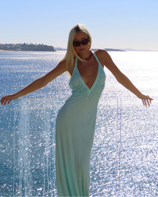 Angelina Maxi in Aqua