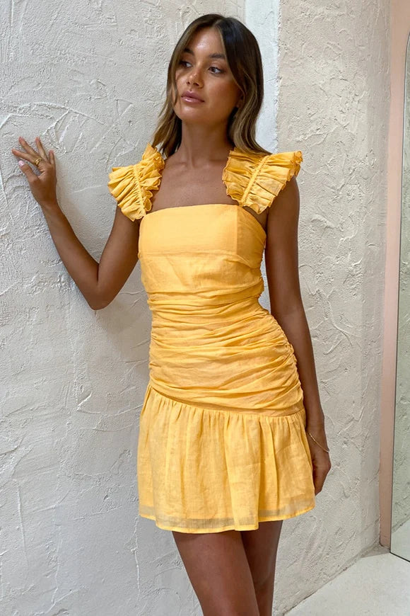 Shangri-La Dress in Orange Sorbet