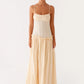 Jacinda drop waist maxi dress cream