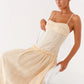 Jacinda drop waist maxi dress cream