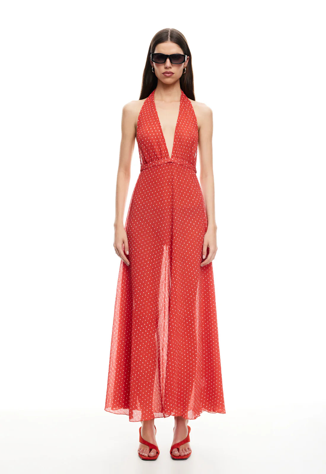 District maxi tomato polka