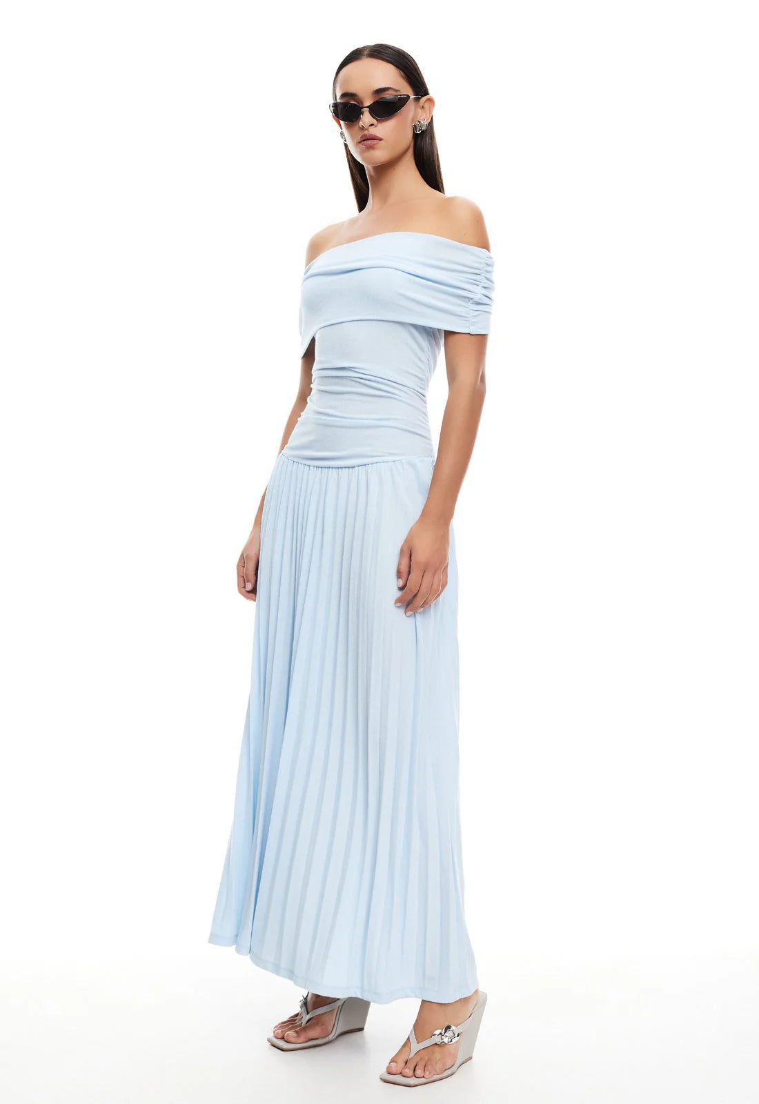 Field Of Dreams Maxi Dress soft blue