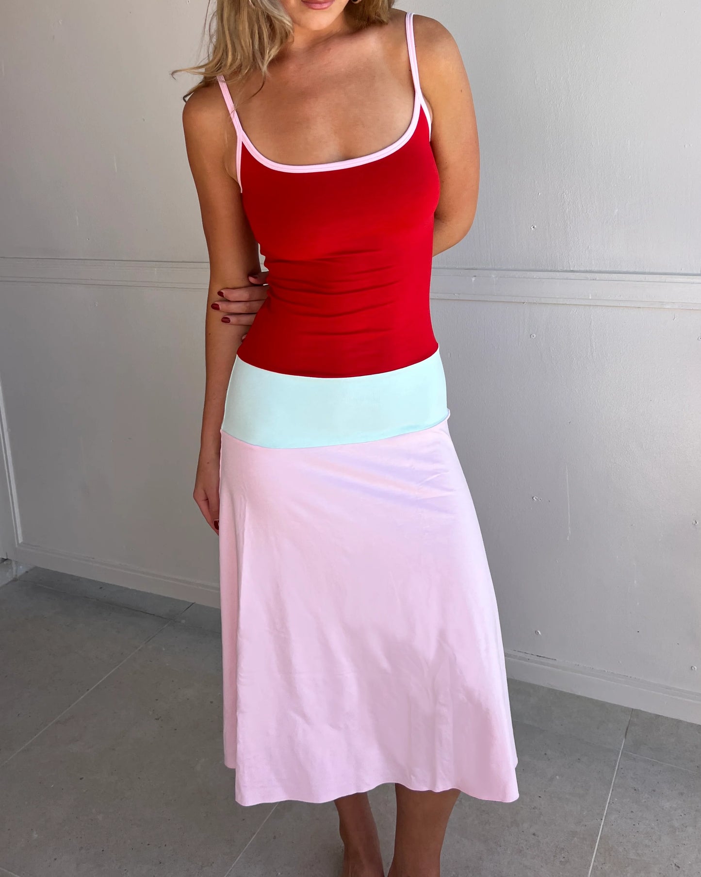 Lucy midi dress sorbet