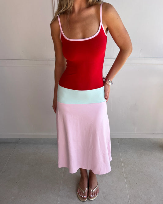 Lucy midi dress sorbet