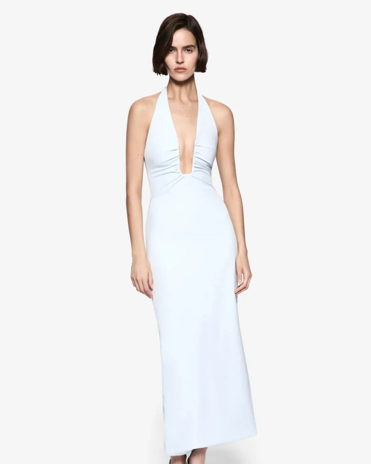 The Lusi crepe dress skywriting