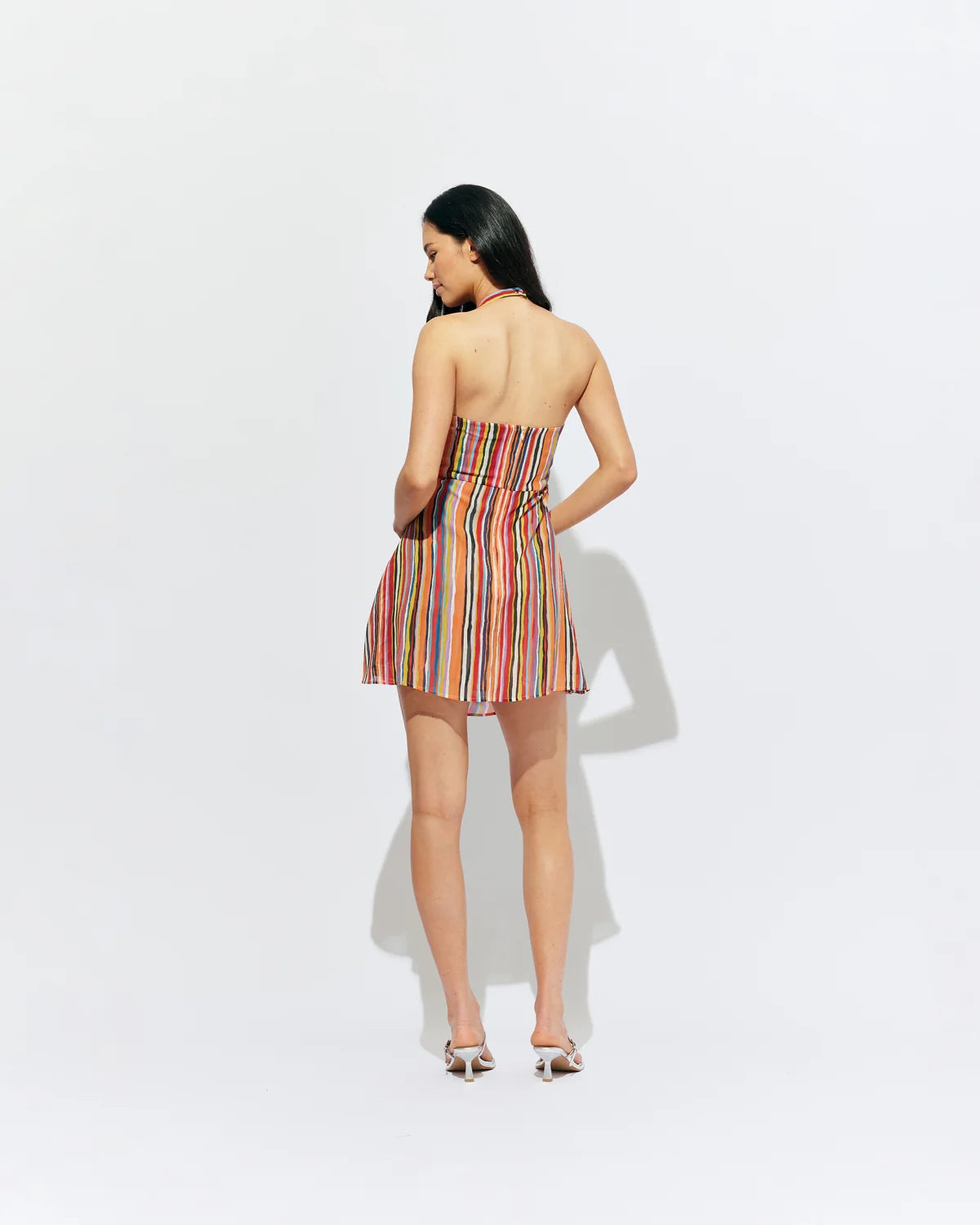 Madrid mini dress liquorice stripe
