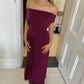 Nadia dress burgundy