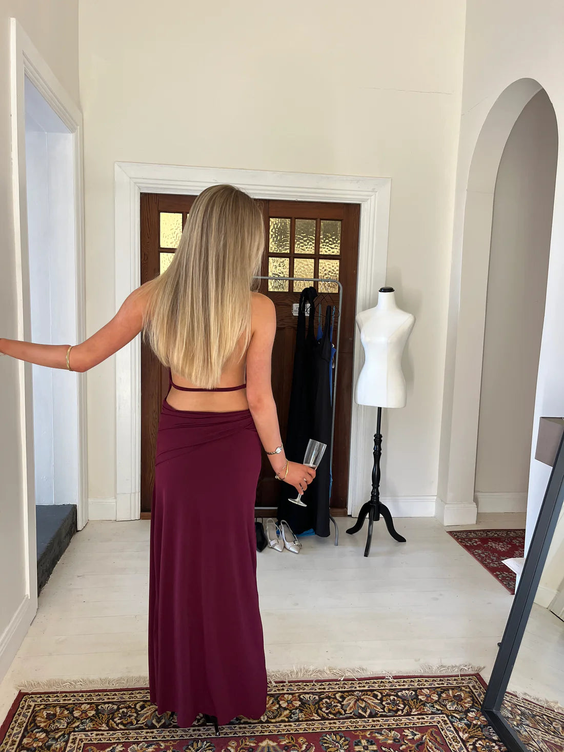 Nadia dress burgundy