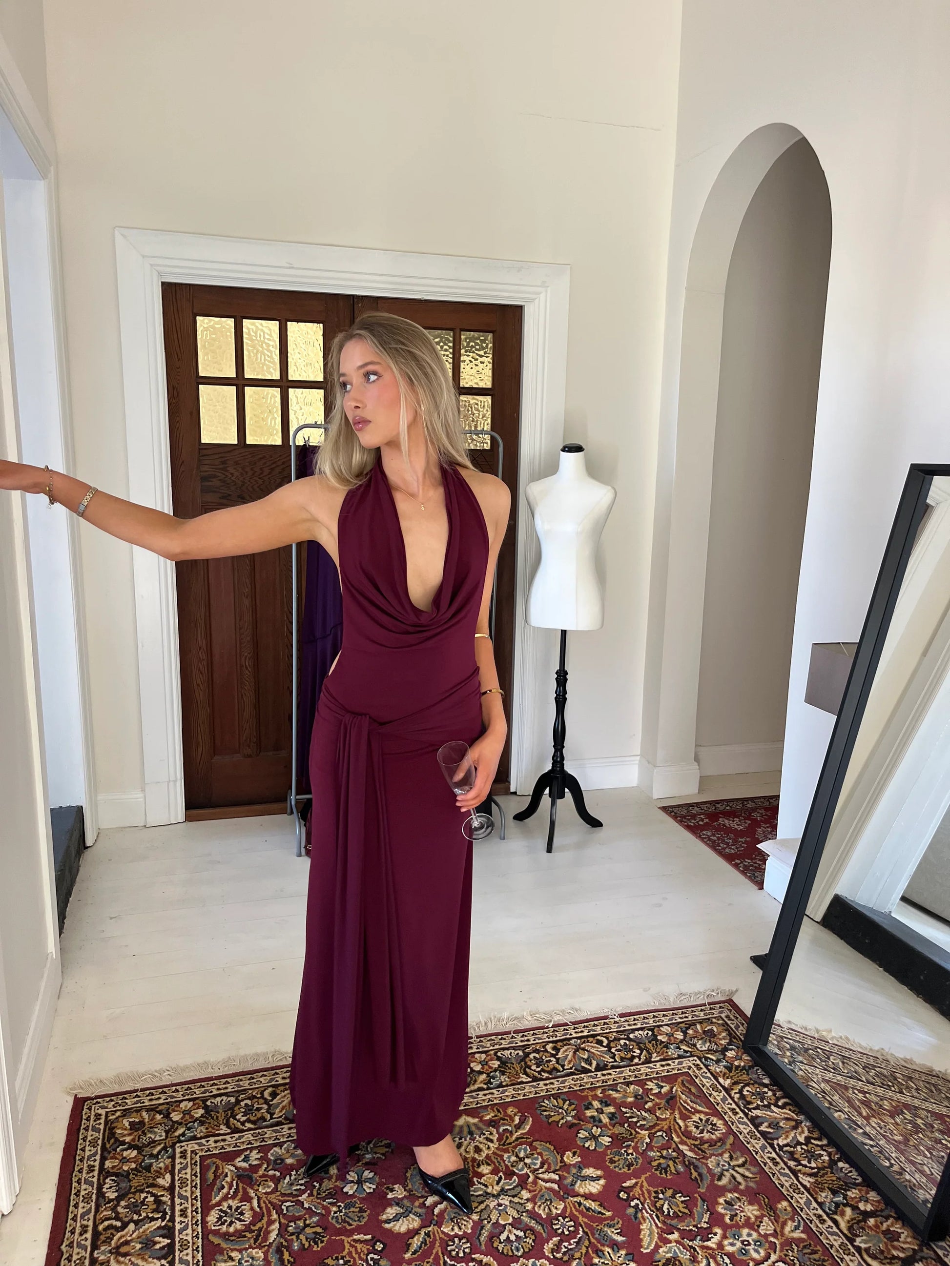 nakd burgundy dress Buy Lipsy Burgundy Red Square Neck Short Sleeve Ruched Maxi Dress from Next USA