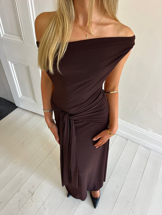 Nadia dress brown