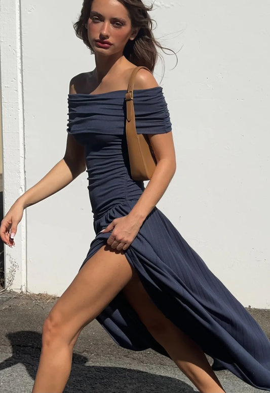 Field Of Dreams Maxi Dress navy