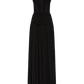 Double time pleat dress black