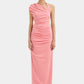 Giacomo gathered gown pink