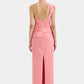 Giacomo gathered gown pink