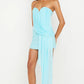Danka strapless mini dress turquoise