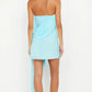 Danka strapless mini dress turquoise