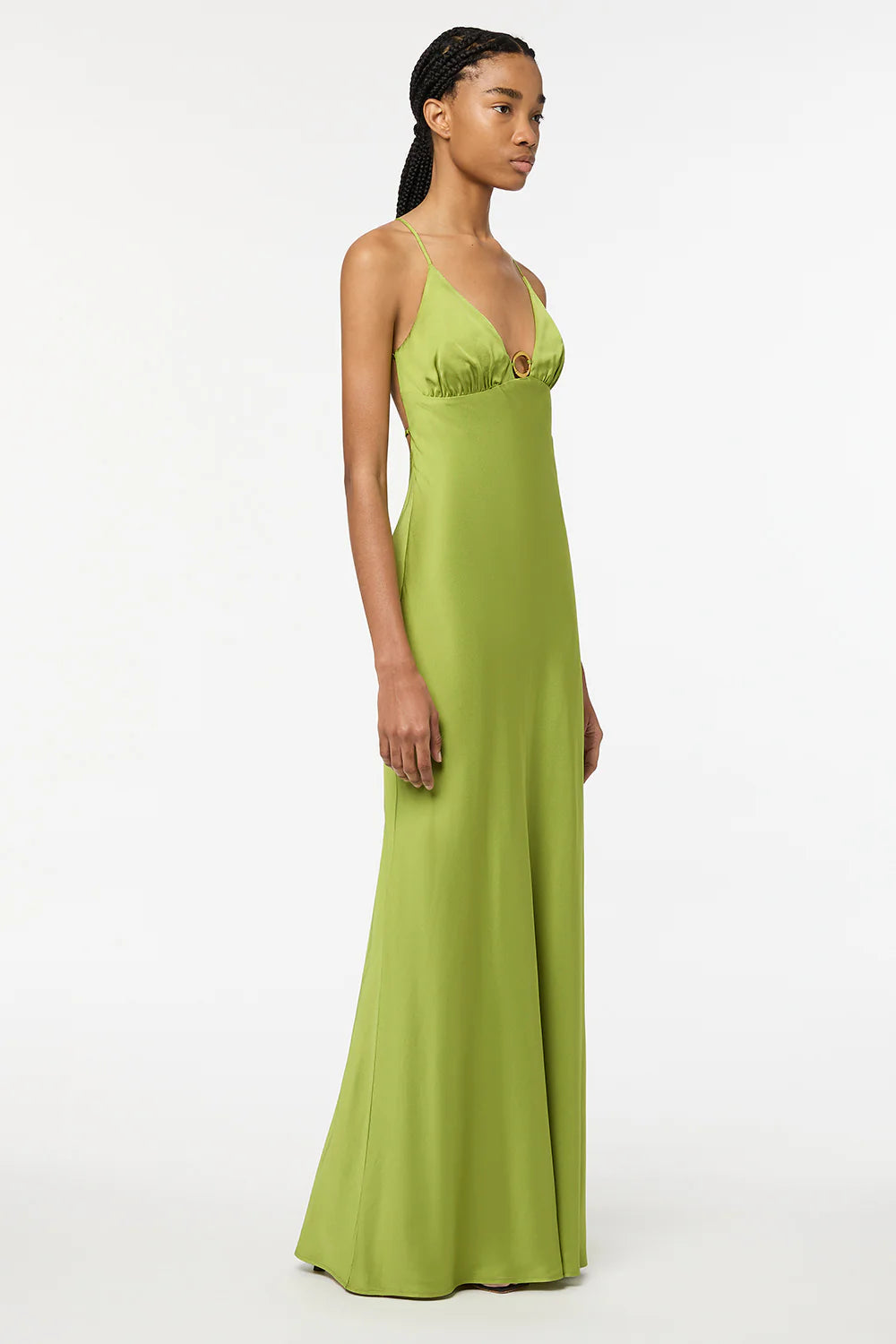 Like a charm slip dress green