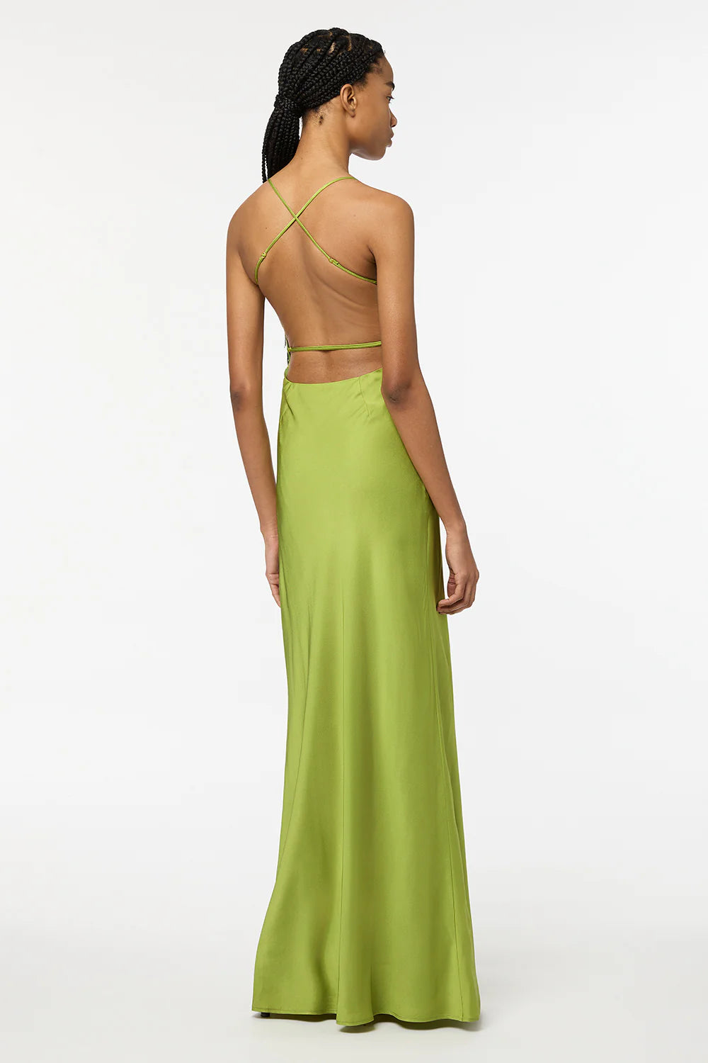 Like a charm slip dress green