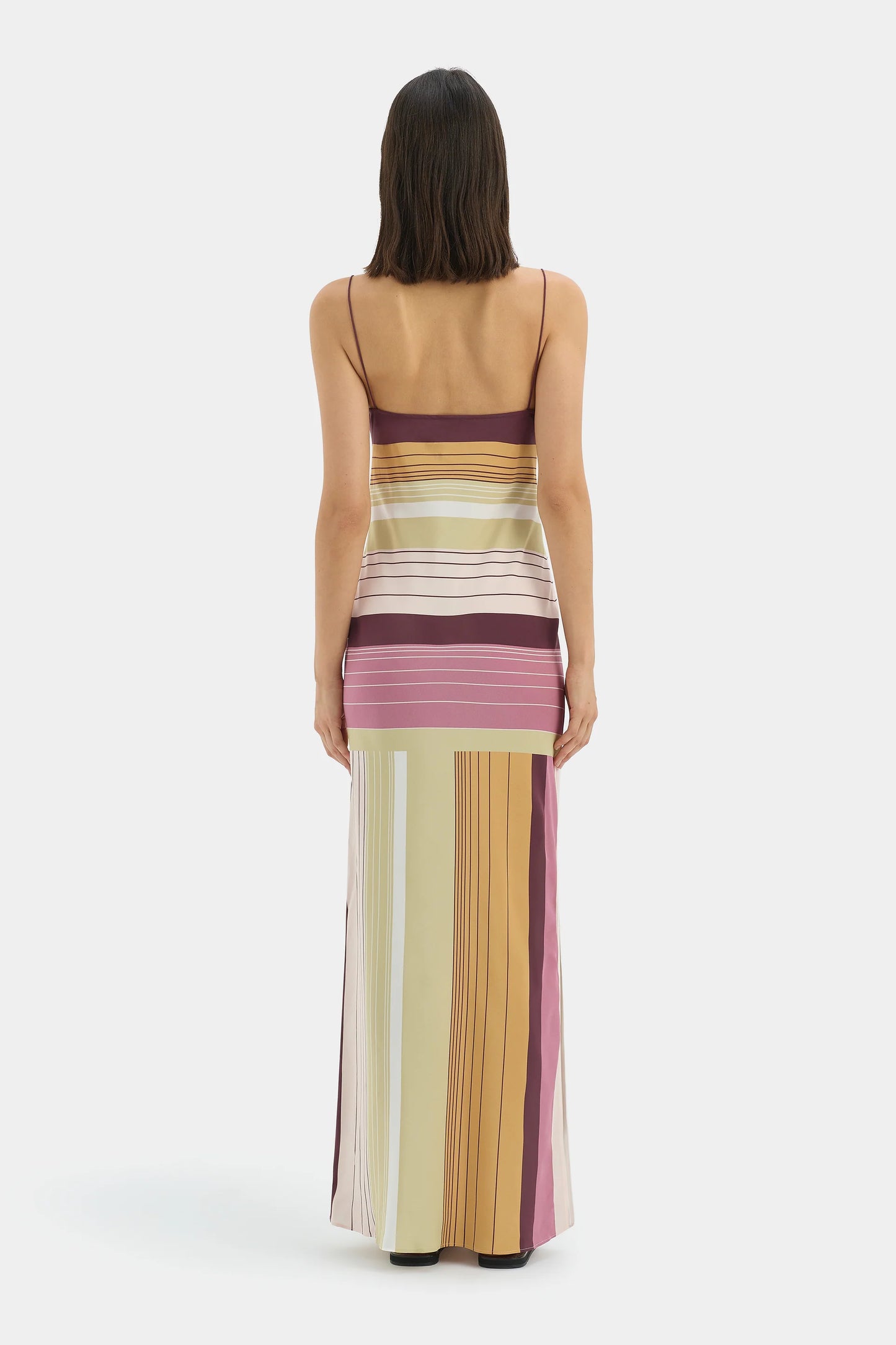 Fontana slip dress elisa stripe