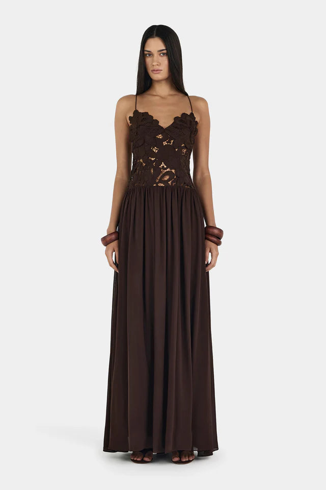 Stephanie Maxi Dress Cedar (brown)