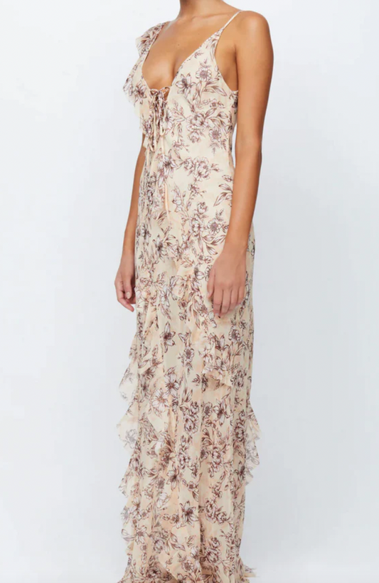 Courtney Frill Maxi Dress - Florence Floral