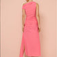 Kailani asym dress grapefruit pink