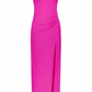 Halter Maxi Dress Fuchsia