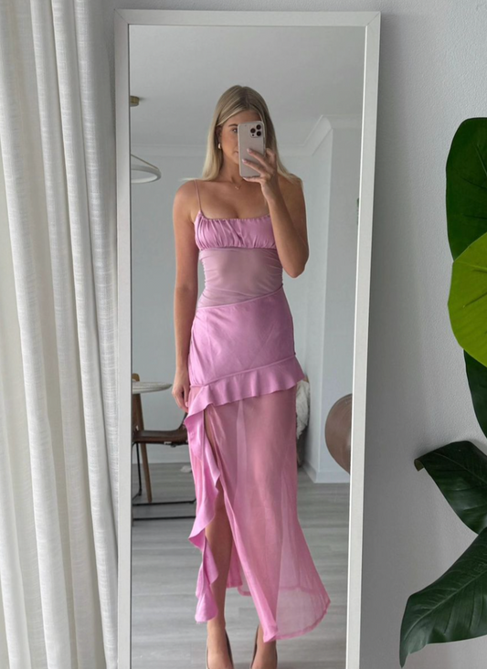 Delilah Maxi Dress bubblegum