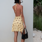 Harlow polka halter dress butter spot