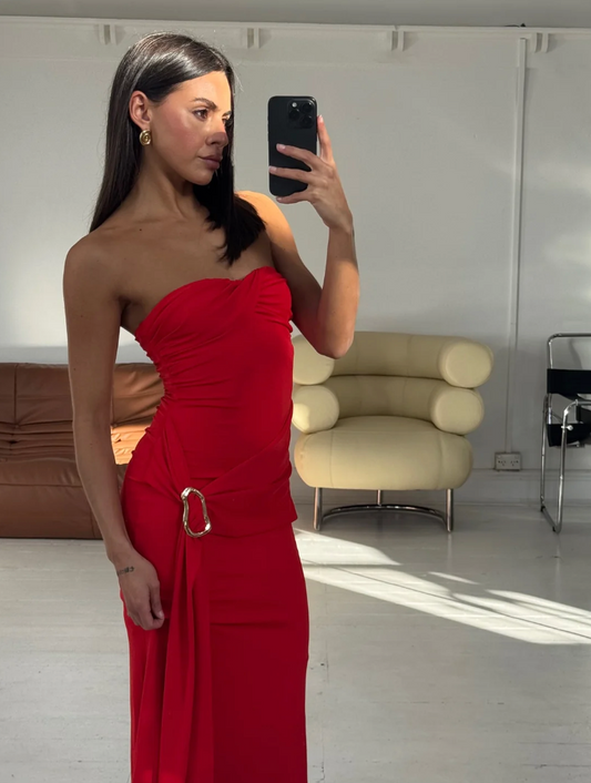 Kelly maxi dress cherry