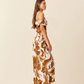 Melon maxi dress cosmos