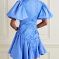 Wisteria Mini Dress Mist Blue